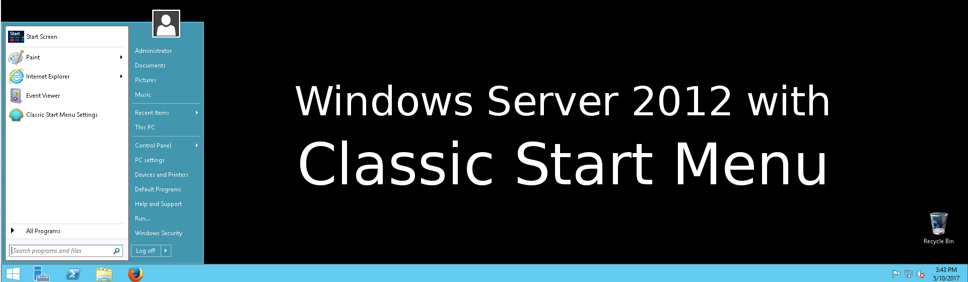 Windows How To Get The Start Menu Back On Windows Server 2012 — Time4vps 8596